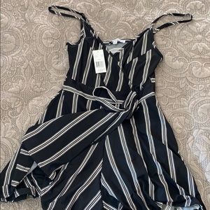 Black and white Romper